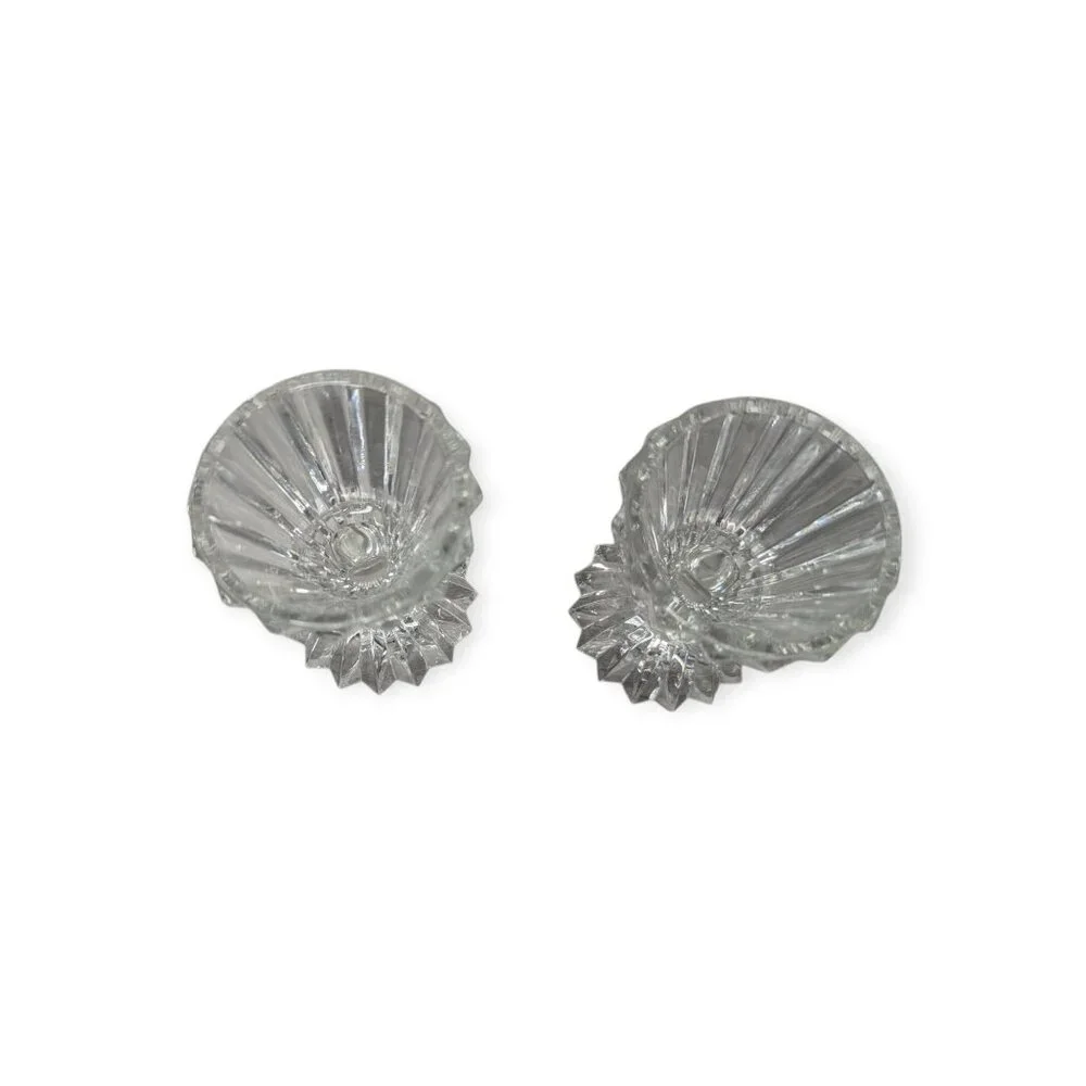 Mikasa Diamond Fire Pair of Crystal Candle Holders 4